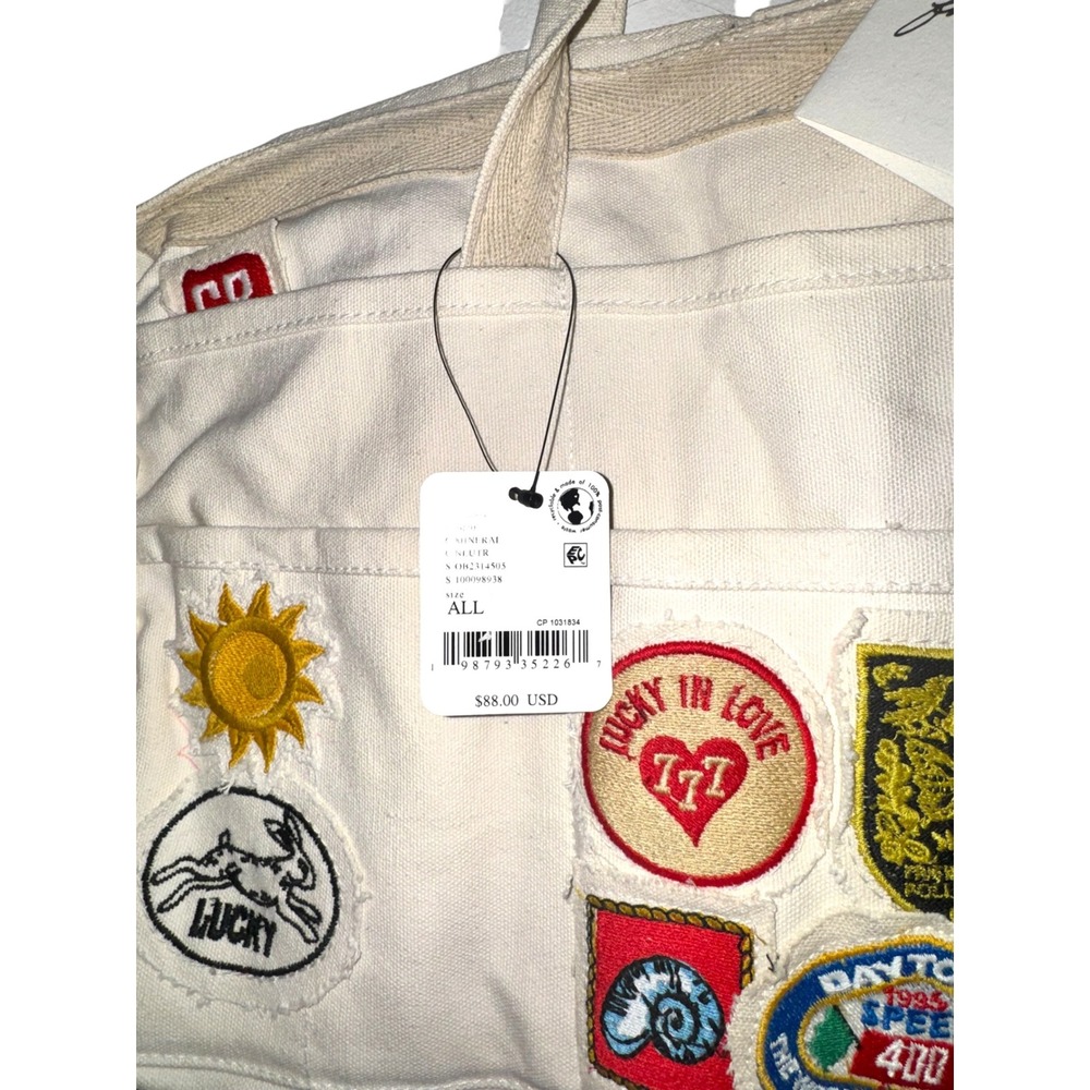 Free People Kiss My Patch Tote in Mineral | NWT | Faint Flaw - Picture 6 of 6